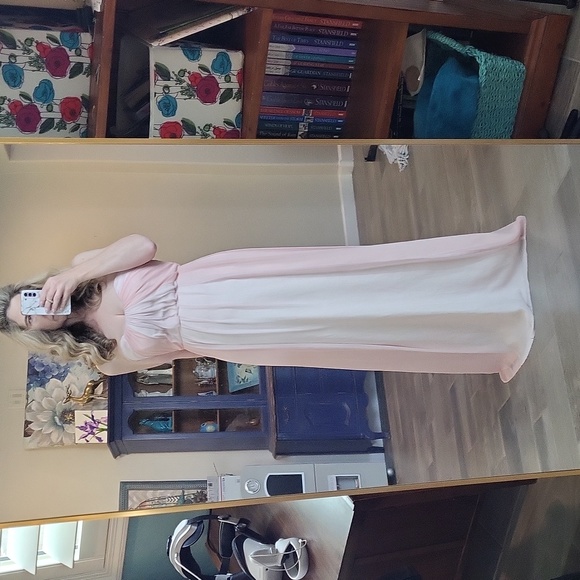 Jim Hjelm Occasions Two Tone Strapless Bridesmaids DressTag size: 12 - Picture 7 of 9